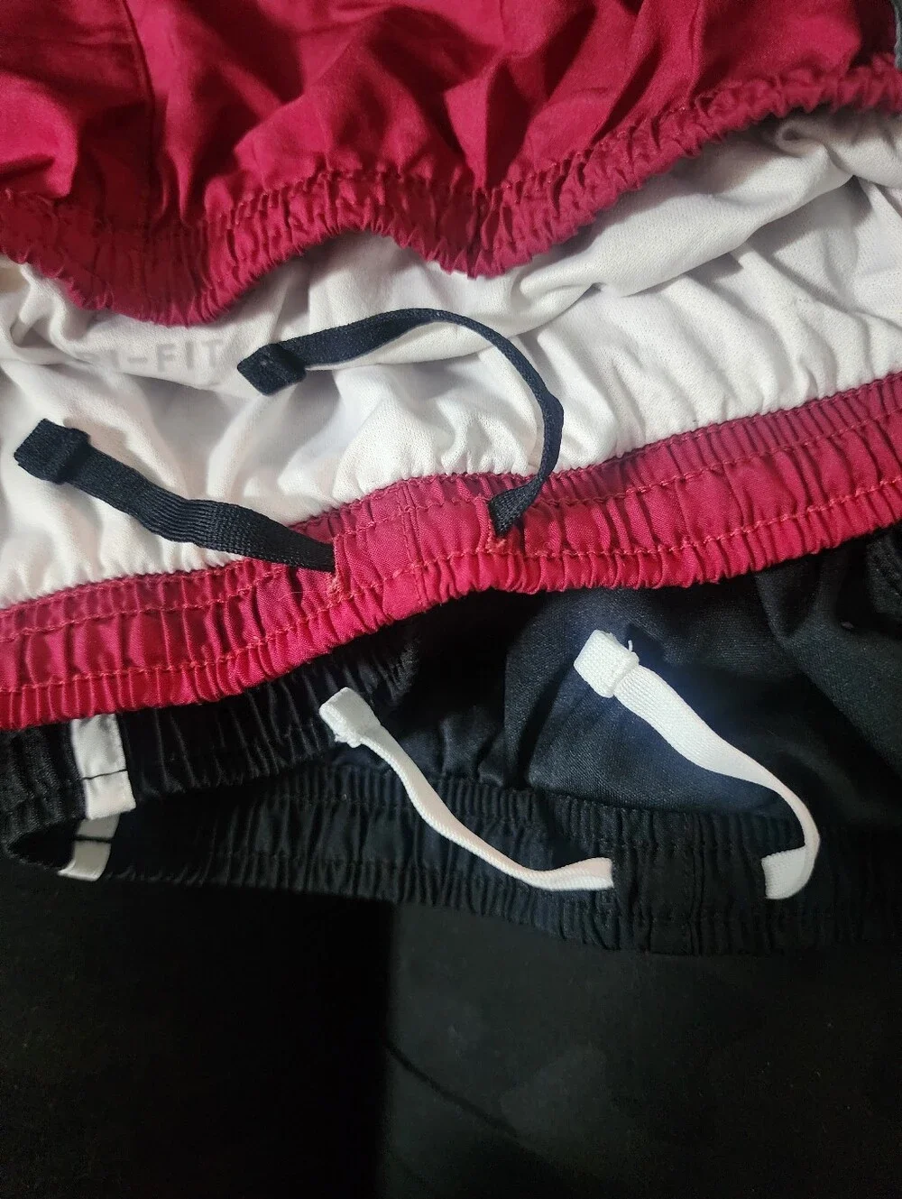 SET OF 2 PAIRS NIKE Dri-Fit Athletic SHORTS YOUTH KIDS GIRLS MEDIUM M Lined EUC